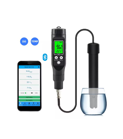 BLE-9100 Smart Bluetooth Dissolved Oxygen Meter 0-30mg/L Professional Aquaculture Do Analyzer Tester for Fish Tank Brewing Wine