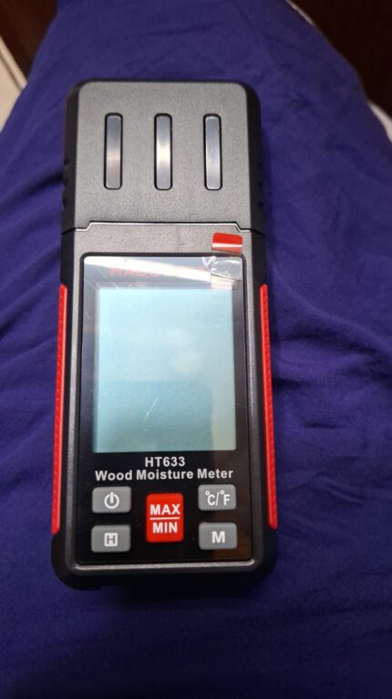 HABOTEST HT633 Wood Moisture Meter Pin Type Temperature Humidity with LCD Backlight Display